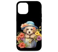 Cute Spring Flower Graphic For Women Golden Retriever Mom Carcasa para iPhone 12/12 Pro