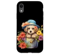 Cute Spring Flower Graphic For Women Golden Retriever Mom Carcasa para iPhone XR