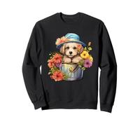 Cute Spring Flower Graphic For Women Golden Retriever Mom Sudadera