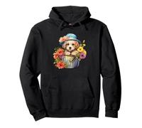 Cute Spring Flower Graphic For Women Golden Retriever Mom Sudadera con Capucha