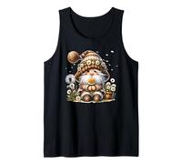 Cute Spring GNOME For Women with Dandelion and Daisy Flower Camiseta sin Mangas
