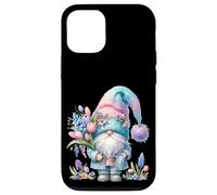Cute Spring GNOME For Women with Hello Spring Tulip Flowers Carcasa para iPhone 12/12 Pro