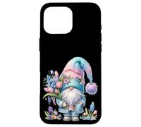 Cute Spring GNOME For Women with Hello Spring Tulip Flowers Carcasa para iPhone 16 Pro MAX