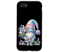Cute Spring GNOME For Women with Hello Spring Tulip Flowers Carcasa para iPhone SE (2020) / 7/8
