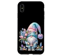 Cute Spring GNOME For Women with Hello Spring Tulip Flowers Carcasa para iPhone XS MAX
