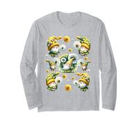 Cute Spring Gnome Stuff For Women And Girls Dandelion Flower Manga Larga
