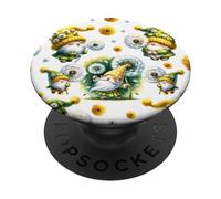 Cute Spring Gnome Stuff For Women And Girls Dandelion Flower PopSockets PopGrip Adhesivo