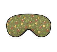 Cute Squirrel Animal Pattern Weighted Eye Mask Sleep Blindfold Correas ajustables para la cabeza Cubierta para los ojos