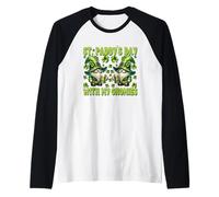Cute St Paddys Day GNOME Graphic For Hanging with My Gnomies Camiseta Manga Raglan