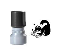 Cute Stamps | Cartoon Cat Black Ink Paint,Scrapbooking Staamps - for Student Teacher Kids Aduult Diary DIY Journal Scrapbook Drawing Craftings