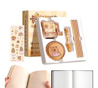 Cute Stationery Set, Aesthetic Paper Goods Sets Kids, 8.86x8.5x3.11 Inches Classroom Rewards & Includes Pencil Sharpener, Electric Vacuum Cleaner for Eraser Pencils Children, Teens, Boys, and Girls