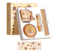 Cute Stationery Set, Aesthetic Paper Goods Sets Kids, 8.86x8.5x3.11 Inches Classroom Rewards & Includes Pencil Sharpener, Electric Vacuum Cleaner for Eraser Pencils Children, Teens, Boys, and Girls