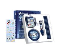 Cute Stationery Set, Cartoon Theme Supplies, Aesthetic School Kit, Fun and Functional Design, Ideal para recompensas de clase, niños, adolescentes, niñas, lápiz Sharpener, borrador, 8,86 x 8,5 x 3,11