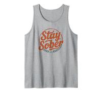 Cute Stay Sober NA Logro de sobriedad Familiar Celebra a mamá Camiseta sin Mangas