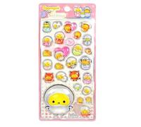 Cute Stickers - Tiny Patches Adornments, 3d Small Animal Decals, Soft Dimensional Texture, Vibrant Static Clinging, Easy Apply and Removal Mechanism, Lightweight Form, Perfect for Kids