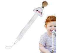 Cute Strap - Pacifier Clip for Use | Cotton Fabric with Animal Shapes, Anti Lost Rope, Burp Cloth Holder, Nipple Teether Accessory for Kids Home