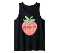 Cute Strawberry Girl Just a Girl Who Loves Strawberries Camiseta sin Mangas