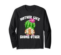 Cute Succulent Mom GNOME Graphic For Women and Cactus Lover Manga Larga