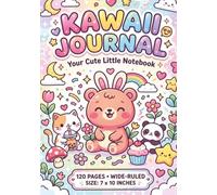 Cute Summer Adorable Kawaii Notebook for Kids and Teens, For School, Journaling & Doodling: Wide-Ruled 7 x 10" Journal For Kids and Adult Fans of Cute Kawaii