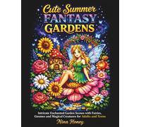 Cute Summer Fantasy Gardens Coloring Book for Adults and Teens: Intricate Enchanted Garden Scenes with Fairies Gnomes and Magical Creatures for ... Fairyland Coloring Books Collection)