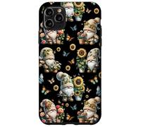 Cute Summer Gnome Patterns With Butterfly For Sunflower Mom Carcasa para iPhone 11 Pro Max
