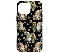 Cute Summer Gnome Patterns With Butterfly For Sunflower Mom Carcasa para iPhone 16 Pro Max