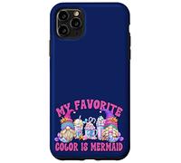 Cute Summer Latte GNOME Graphic My Favorite Color Is Mermaid Carcasa para iPhone 11 Pro MAX