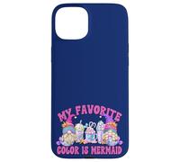 Cute Summer Latte GNOME Graphic My Favorite Color Is Mermaid Carcasa para iPhone 15 Plus