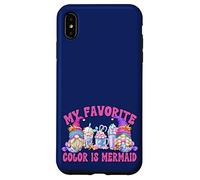 Cute Summer Latte GNOME Graphic My Favorite Color Is Mermaid Carcasa para iPhone XS MAX
