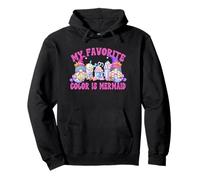 Cute Summer Latte GNOME Graphic My Favorite Color Is Mermaid Sudadera con Capucha