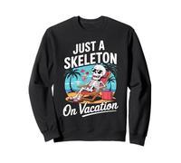 Cute Summerween Ghost Funny Beach Halloween Sudadera
