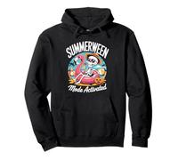 Cute Summerween Ghost Funny Beach Halloween Sudadera con Capucha