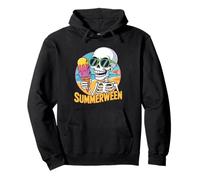 Cute Summerween Ghost Funny Beach Halloween Sudadera con Capucha