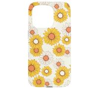 Cute Sunflower Floral Garden Summer Flowers Carcasa para iPhone 15 Pro