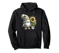 Cute Sunflower Gnome For Gardening Mom And Garden Grandpa Sudadera con Capucha