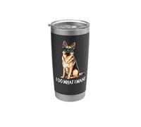 Cute Sunglasses Do What I Want German Shepherd Dog Lover Vaso térmico de acero inoxidable de doble pared