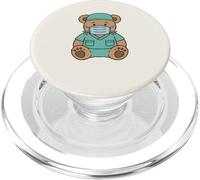 Cute Surgical Nurse Teddy Bear Student Operating Room Staff PopSockets PopGrip para MagSafe