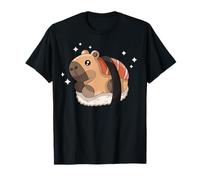 Cute Sushi Capybara Sak Maki Anime Figura Japonesa Manga Camiseta