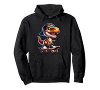 Cute T-Rex Skateboard Baby Dinosaur Cartoon for Kids Sudadera con Capucha