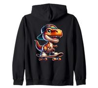 Cute T-Rex Skateboard Baby Dinosaur Cartoon for Kids Sudadera con Capucha