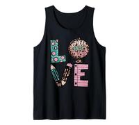 Cute Teacher Graphic For Women and Worlds Best Teacher Mom Camiseta sin Mangas