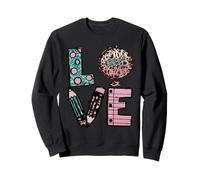 Cute Teacher Graphic For Women and Worlds Best Teacher Mom Sudadera