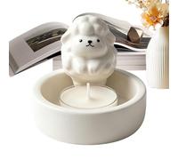 Cute Tealight Holder | Aesthetic Table Centerpiece | Ceramic Tealight Candlestick | for Home, Apartment, Office, Dorm Room, Pub, Party, Wedding, Birthday