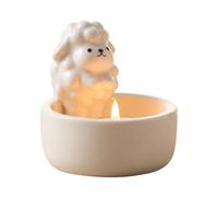 Cute Tealight Holder | Aesthetic Table Centerpiece | Ceramic Tealight Candlestick | Ideal for Home, Apartment, Office, Dorm Room, Pub, Party, Wedding, Birthday