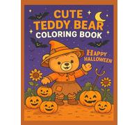 Cute Teddy Bear Coloring Book Happy Halloween