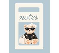 Cute Teddy Bear Notes Notebook for Women | The Nostalgia Edit - City Edition Blue Haze | College Ruled Lined Notebook | 8.5 x 11 | 120 Pages: Matte ... cover for everyday notes, lists & journaling