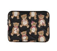 Cute Teddy Bears - Funda para portátil de 13 a 16 pulgadas, funda acolchada para computadora, funda protectora para portátil, grande