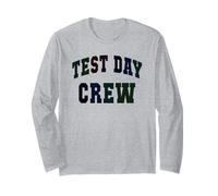 Cute Test Day Ready Crew Probando el Modo de Maestro en matemáticas ELA Manga Larga