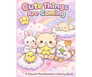 Cute Things Are Coming: A Kawaii Manifestation Coloring Book