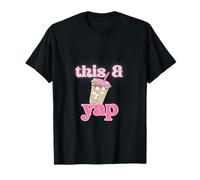 Cute This and Yap Aesthetic, Y2k, café Helado Rosa Camiseta